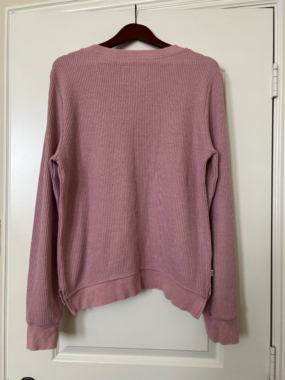 Kimes Ranch Pink Waffle Knit Long Sleeve - Picture 4 of 5